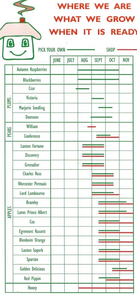 Home Cottage Fruit Calendar